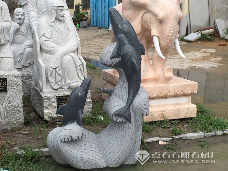 石雕海豚 654