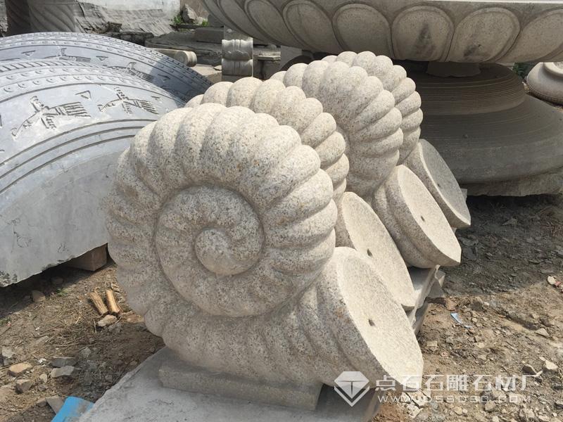 石雕喷水蜗牛