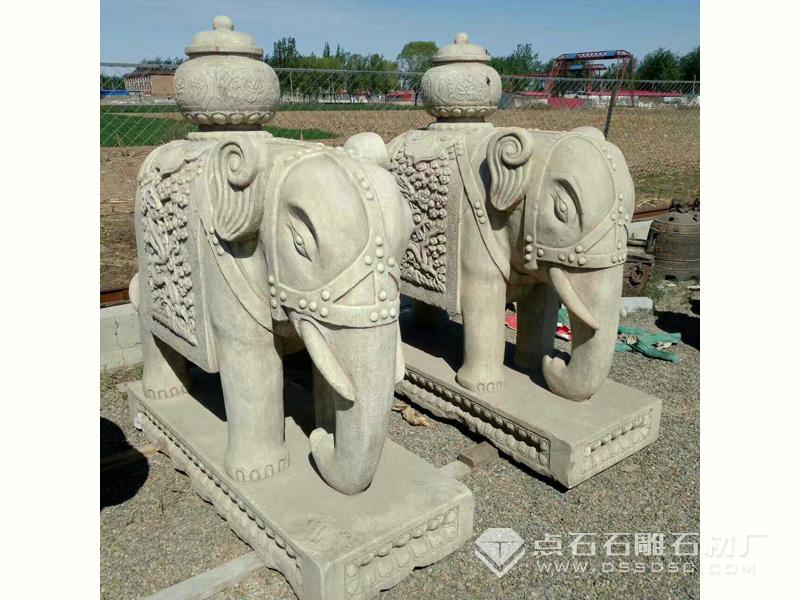 花岗岩石雕大象 花岗岩石雕大象